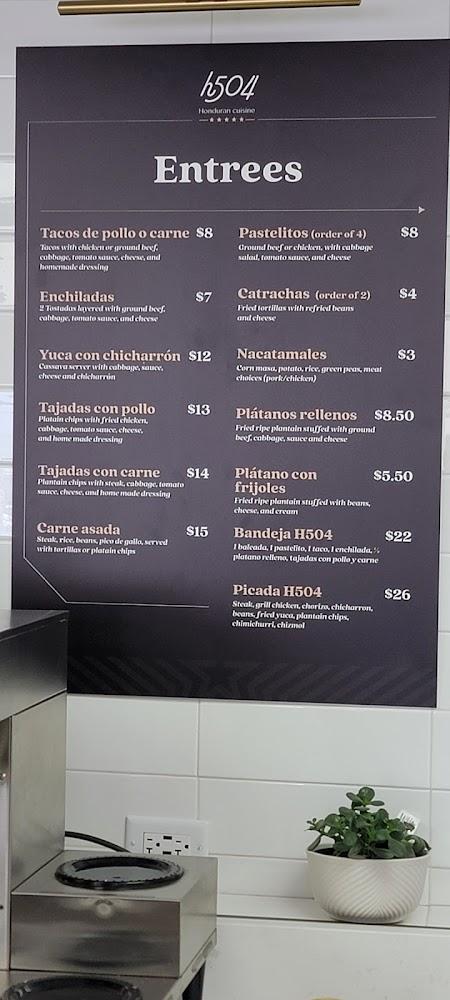H504 honduran cuisine Menu image 3